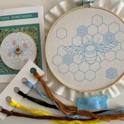 Fuzzy BumbleBee Craft Diy Embroidery Kit