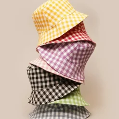 Gingham Reversible Bucket Hat - Several Colors