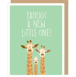 Giraffe New Little One Baby Card