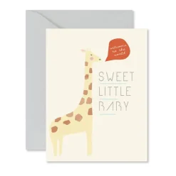 Giraffe Sweet Little Baby Card