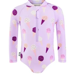 Girls One Piece UV Swimsuit | Lavender Ice Cream