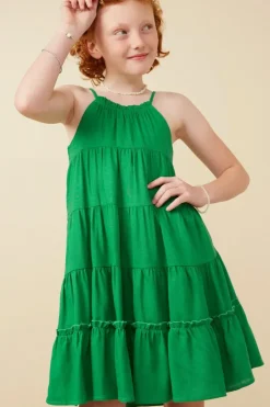 Girls Tiered Ruffle Cami Dress
