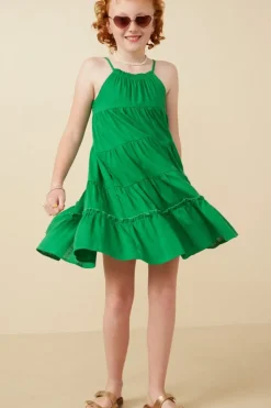 Girls Tiered Ruffle Cami Dress