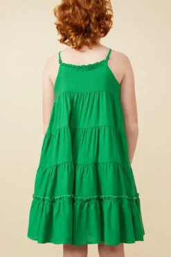 Girls Tiered Ruffle Cami Dress