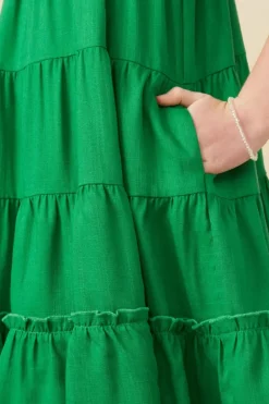 Girls Tiered Ruffle Cami Dress