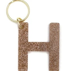 Glitter Letter Keychain