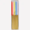 Gold Dipped Rainbow Candle