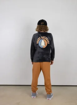 Great Outdoors Sweatshirt - Charcoal/Faded Black