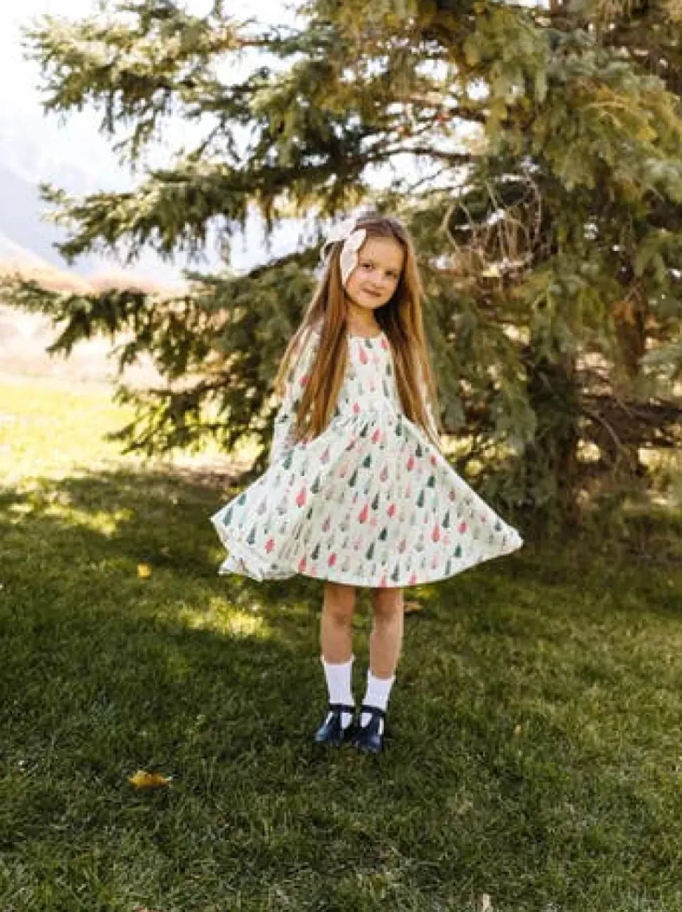 Gwendolyn Dress - Christmas Trees