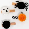 Halloween Pompom Hair Clips (x 4)