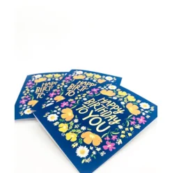 Happy Birthday To You - Gold Foil Notecard