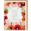 Happy Couple Floral Wedding/Engagement Card