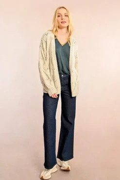 Heart Cardigan - Cream