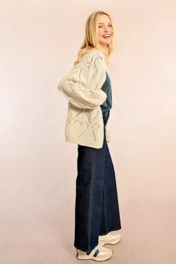 Heart Cardigan - Cream