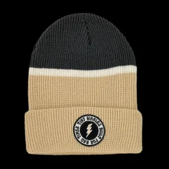 High Voltage Beanie - Sand/Faded Black