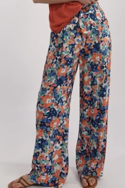 High Waist Floral Print Pants