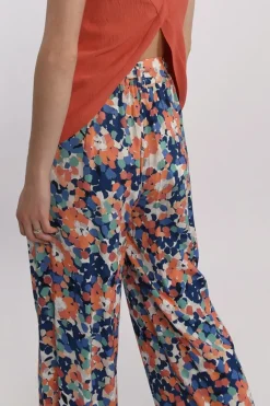 High Waist Floral Print Pants