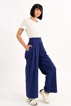 High Waist Pants - Navy