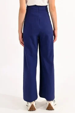 High Waist Pants - Navy