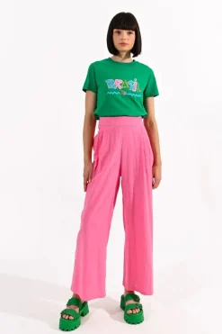 High Waist Pants - Pink