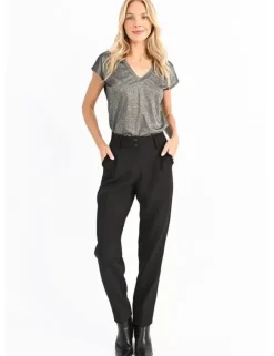 High Waist Trousers - Black