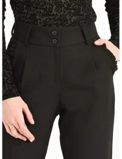 High Waist Trousers - Black