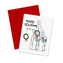 Holiday Port Cranes Oakland Notecard