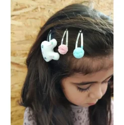 Honey Bunny Hair Clip Set (set of five)