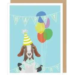 Hungry Goat Birthday Card