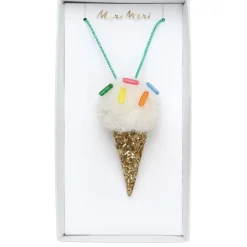 Ice Cream Pompom Necklace