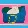 Ikea Bag Cat Print
