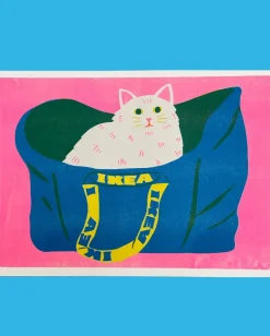 Ikea Bag Cat Print