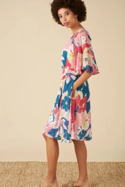 Ines Pink Isilah Floral Dress