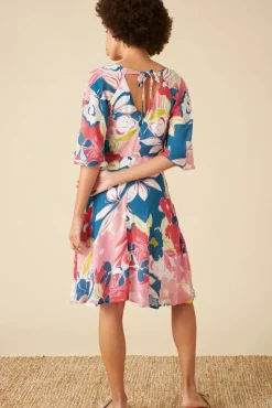 Ines Pink Isilah Floral Dress