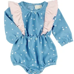 Ingrid Bubble Romper Nordic Sky