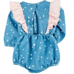 Ingrid Bubble Romper Nordic Sky