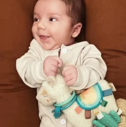 Itzy Friends Link & Love™ Activity Plush with Teether Toy - Llama