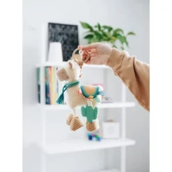 Itzy Friends Link & Love™ Activity Plush with Teether Toy - Llama