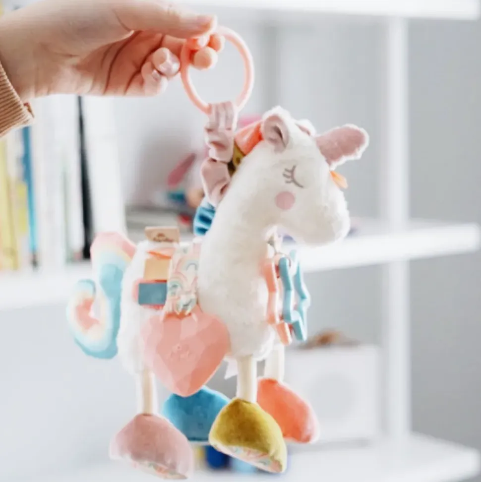 Itzy Friends Link & Love™ Activity Plush with Teether Toy - Unicorn