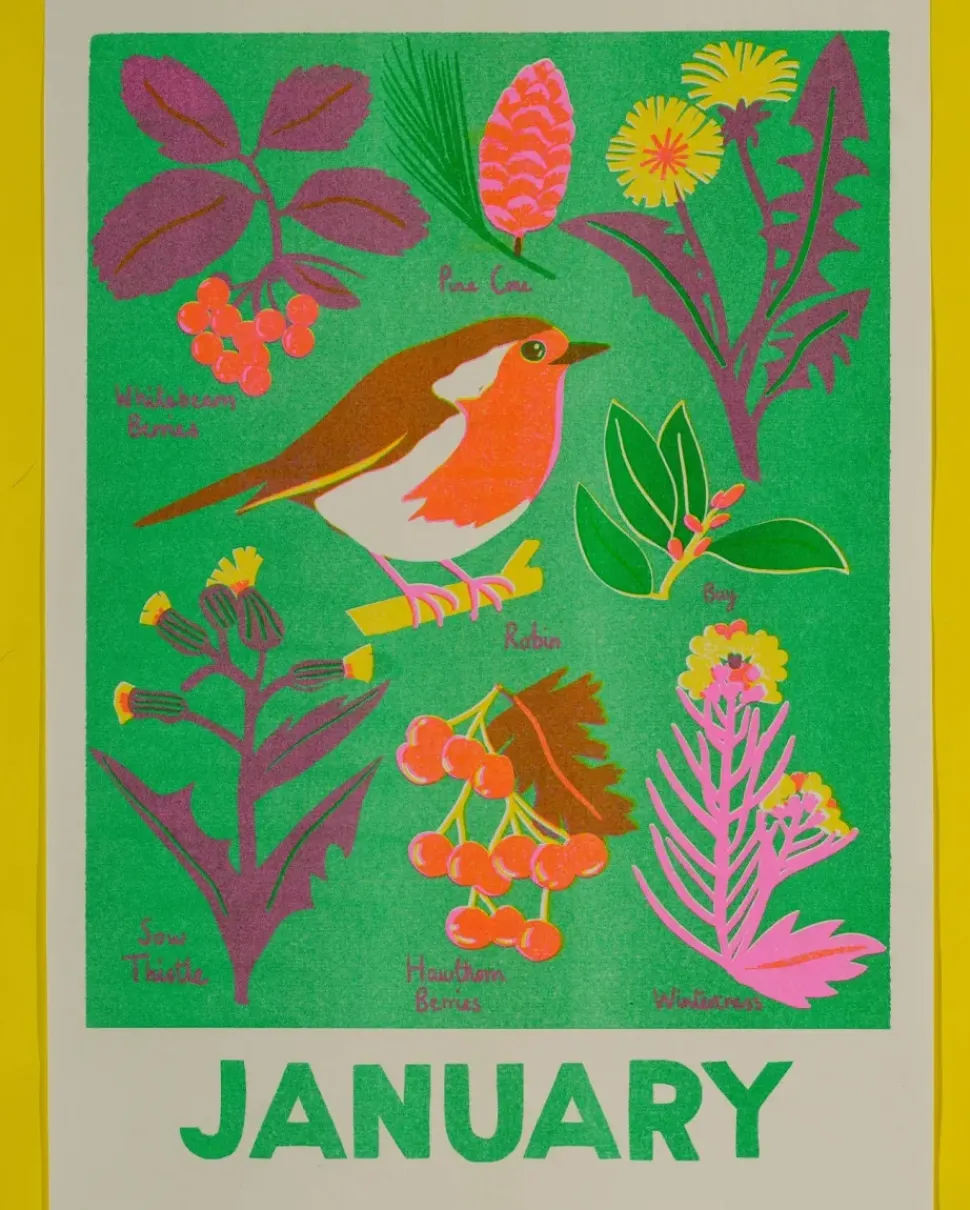 January Forage Print
