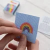 Kawaii Rainbow Arc Mini Cross Stitch Kit in A Matchbox
