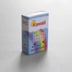 Kawaii Rainbow Arc Mini Cross Stitch Kit in A Matchbox