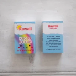 Kawaii Rainbow Arc Mini Cross Stitch Kit in A Matchbox