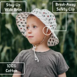 Kids Cotton Bucket Hats | Blue Whale