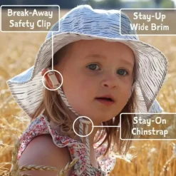 Kids Cotton Floppy Hat | Purple Stripes