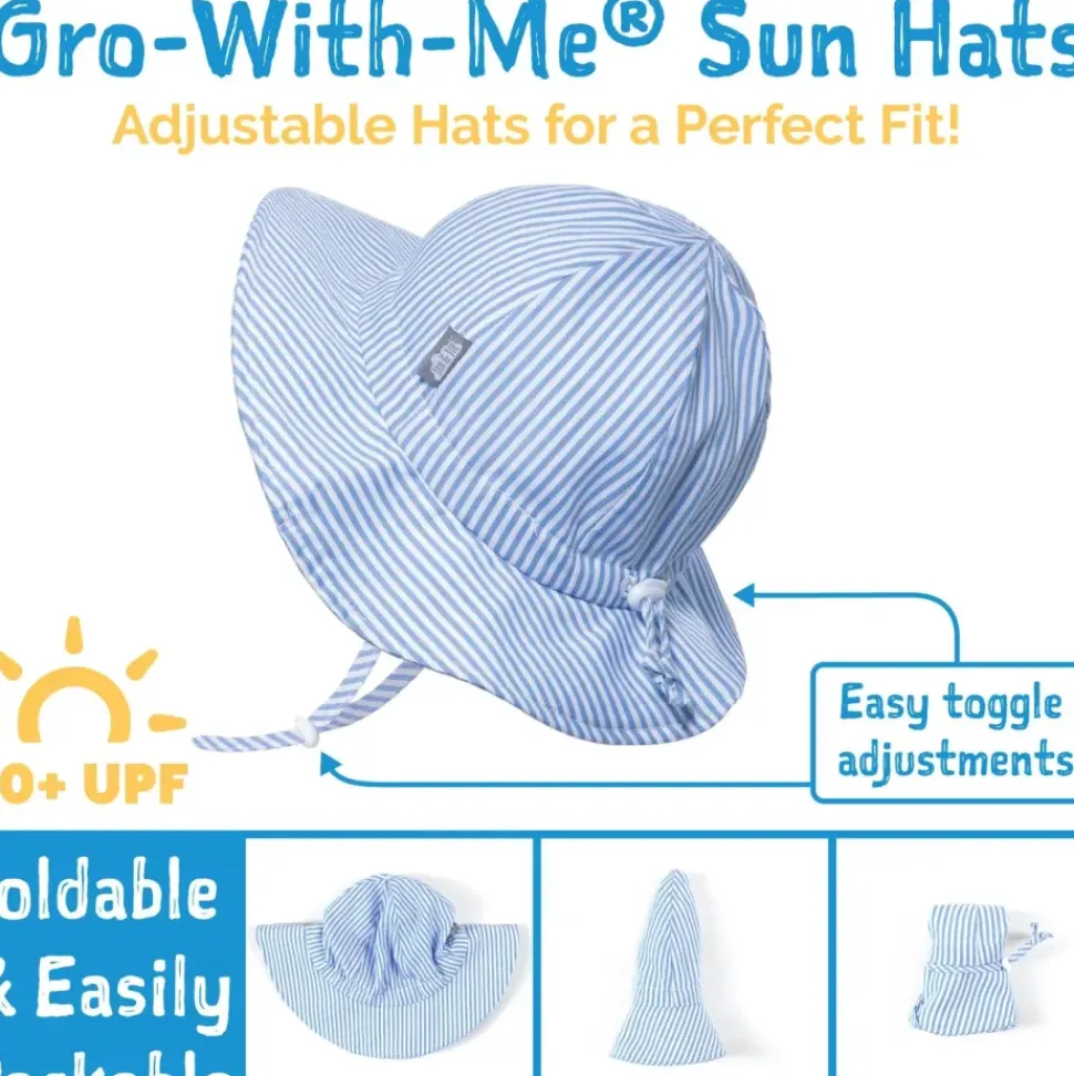 Kids Cotton Floppy Hat | Purple Stripes