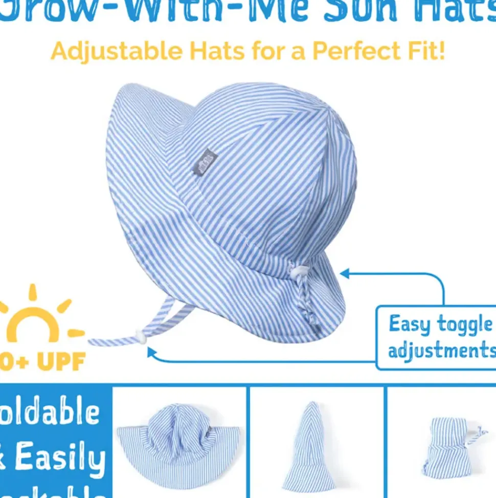 Kids Cotton Floppy Hats | Yellow Flower