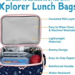 Kids Lunch Bag | Navy Forest
