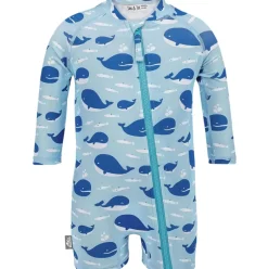 Kids One Piece UV Sun Suit | Blue Whale
