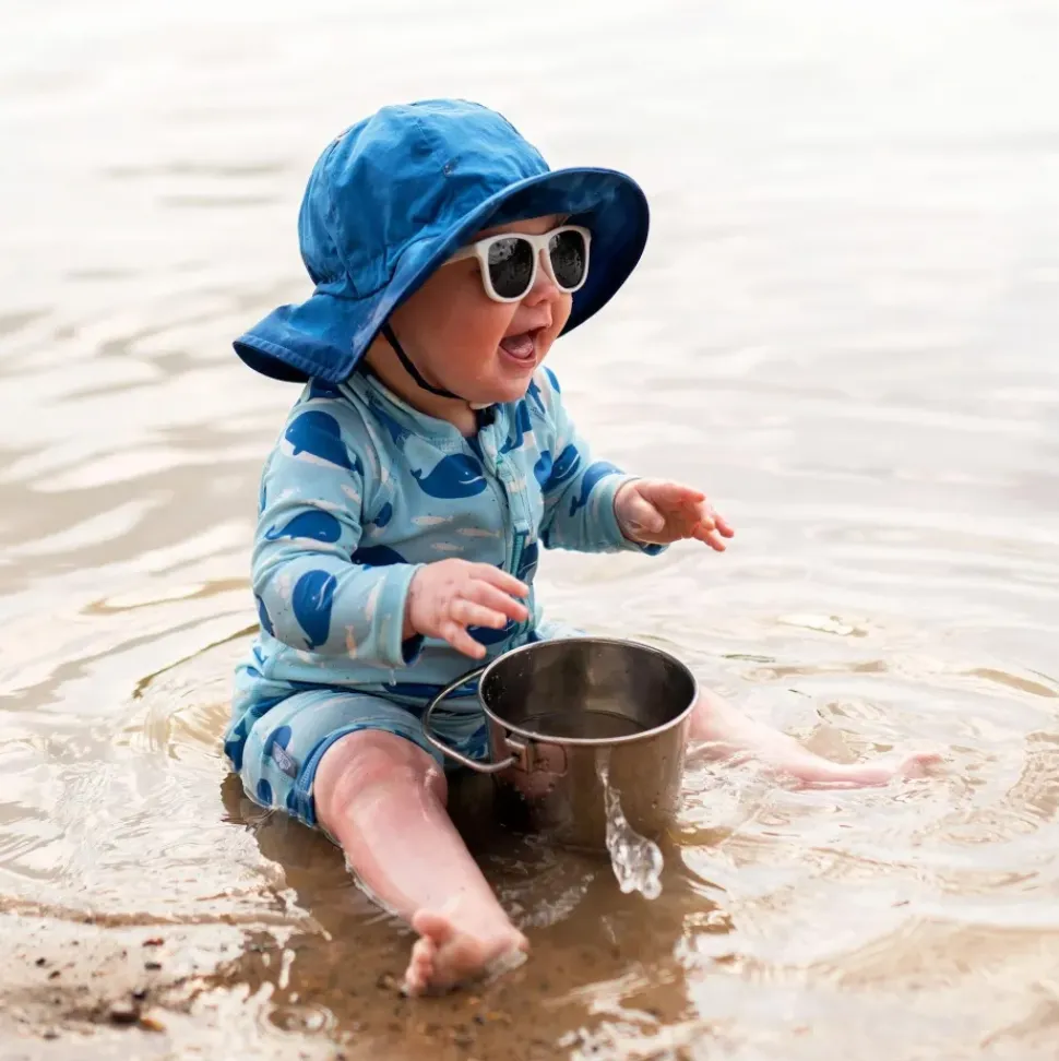 Kids One Piece UV Sun Suit | Blue Whale